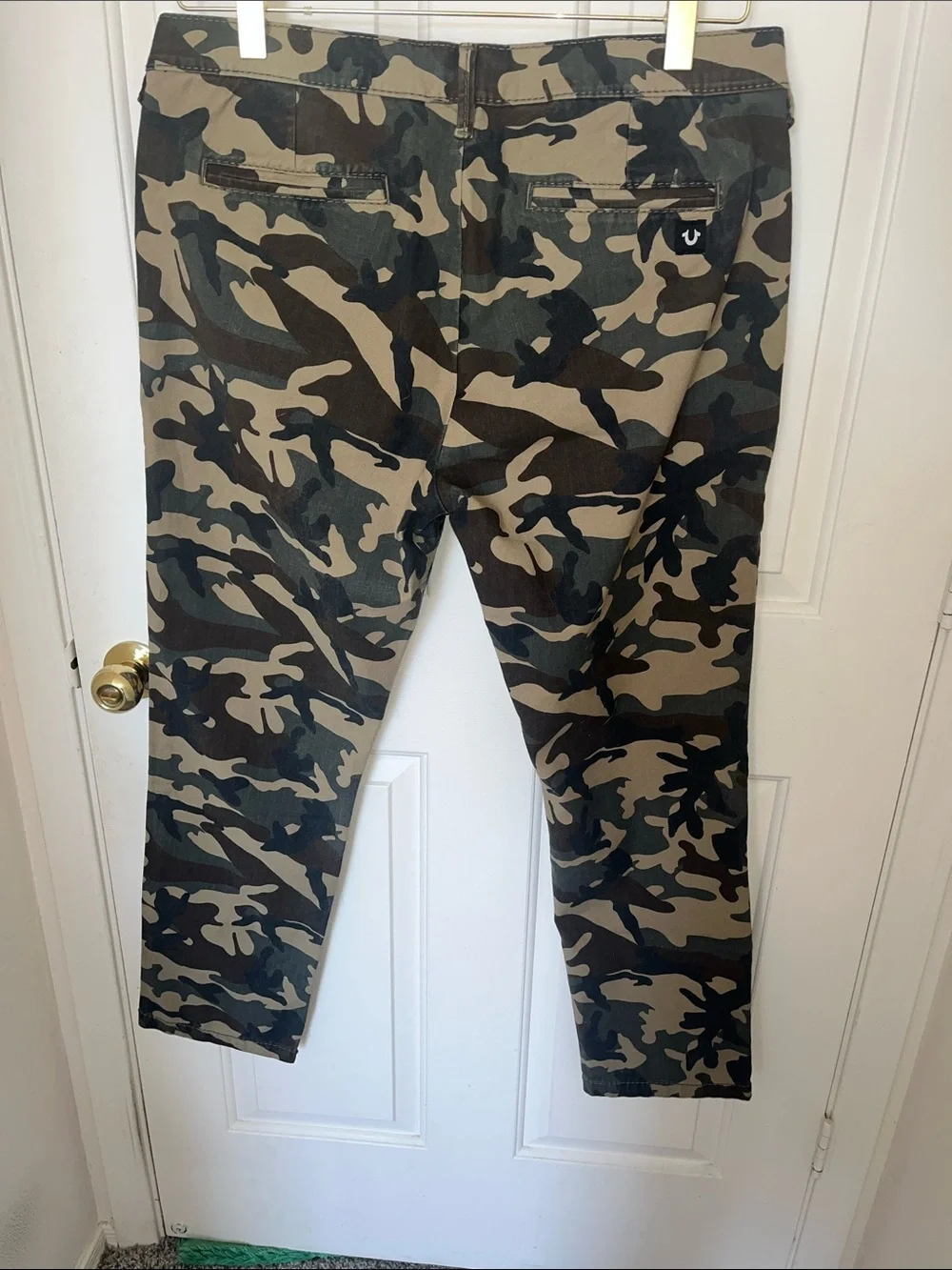 True Religion Men's Camo Chinos - Olive & Brown